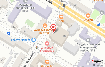 Забайкальский государственный университет на улице Журавлёва на карте