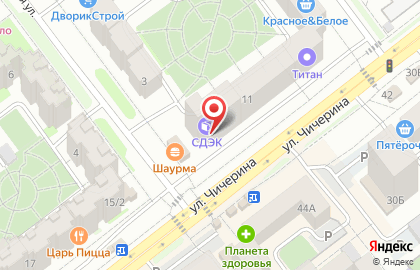 Интерьер на улице Чичерина на карте