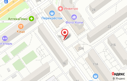 Киоск по продаже овощей Заря в Тракторозаводском районе на карте