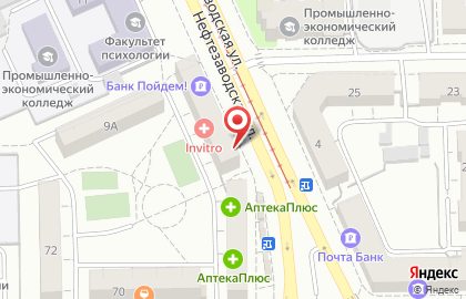 Свежевъ на Нефтезаводской улице на карте