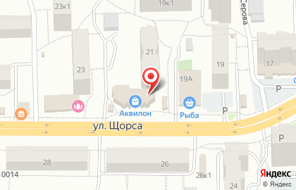 Банкомат УБРиР на улице Щорса, 21а на карте