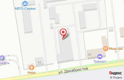 Транспортная компания ГлавДоставка на улице Декабристов на карте