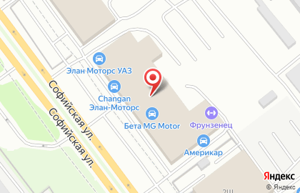 Автоцентр Ровелс на Софийской улице на карте