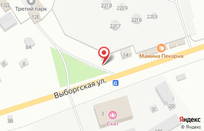 Магазин товаров для рыбалки на Выборгской улице на карте