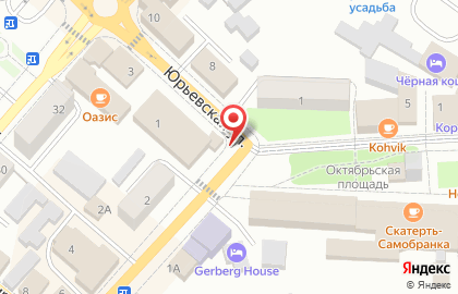 Салон связи Связной на Юрьевской улице на карте