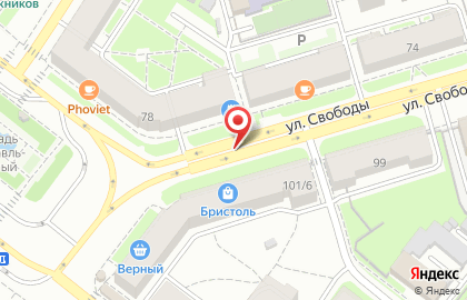 Кафе в Кировском районе на карте