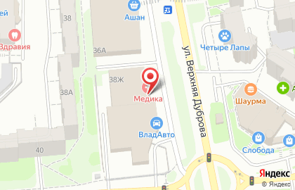 Кибер-арена Объект на улице Верхняя Дуброва на карте