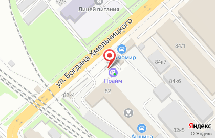 Хорос на улице Богдана Хмельницкого на карте
