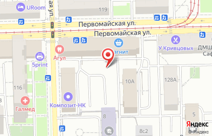 Гипрогазоочистка на Первомайской улице на карте