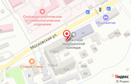 Торговая компания Медкам-Т на Московской улице на карте
