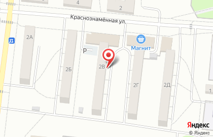 Киоск фастфудной продукции, Центральный округ на Краснознамённой улице на карте
