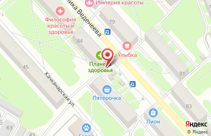 Продуктовый магазин Душевный на улице Академика Веденеева на карте