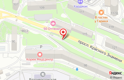 Автостоянка во Владивостоке на карте