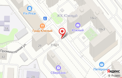 Киоск по продаже печатной продукции, г. Красногорск на Заводской улице на карте