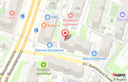 Казанский хлебозавод №3 на улице Вишневского на карте