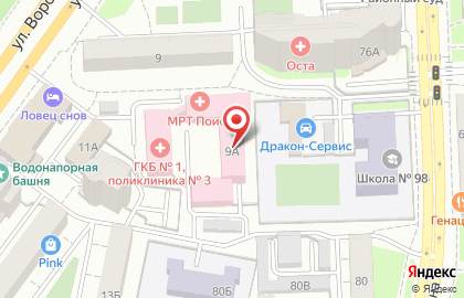 Медицинская клиника ЭФ ЭМ СИ на улице Воровского на карте