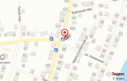 Продуктовый магазин Алинка на Советской улице на карте