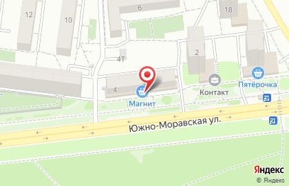Магазин косметики и бытовой химии Магнит Косметик на Южно-Моравской улице, 4 на карте