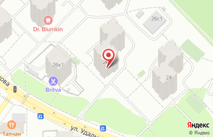 Сервисный центр Hansa на улице Удальцова на карте