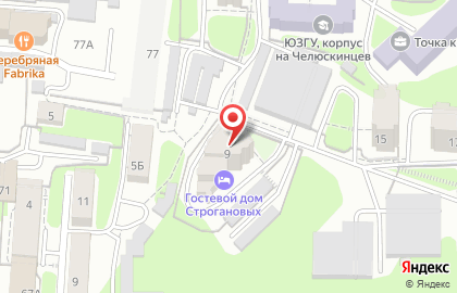 Гостиница Гостевой дом Строгановых на карте