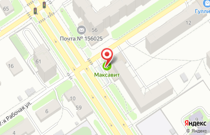 Аптека Максавит в Костроме на карте