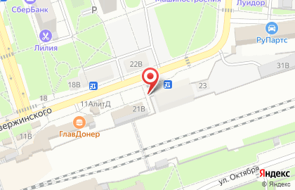МегаФон, Московская область на улице Дзержинского на карте