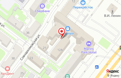 Пятерочка, сеть супермаркетов на Советской улице на карте