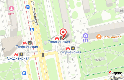 ОАО Банкомат, АКБ Росбанк на улице Героев Панфиловцев на карте