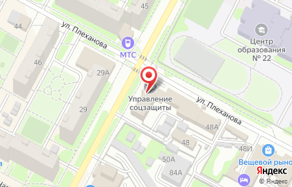 Территориальное Управление по Пролетарскому району на карте