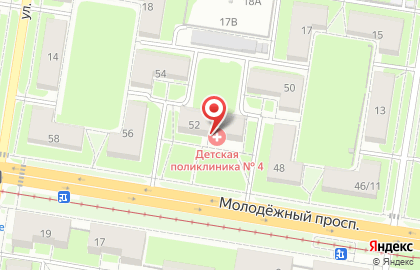 Страховая компания СОГАЗ-Мед на Молодёжном проспекте на карте