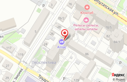 Отель Атлас на карте