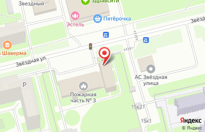 Пожарная часть №3 Московского и Пушкинского районов на карте