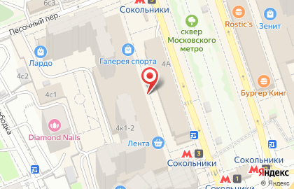 Магазин Восточный караван на Сокольнической площади на карте