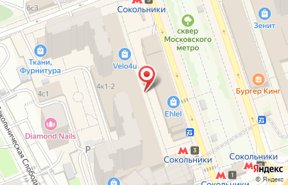 Супермаркет Лента в Москве на карте