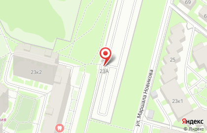 Автостоянка Новичок на карте