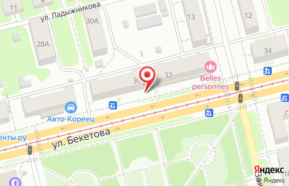 Магазин 220 Вольт на улице Бекетова на карте