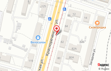 Магазавр на Краснореченской улице на карте