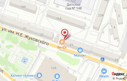 Магазин фастфудной продукции Bendi в Кировском районе на карте