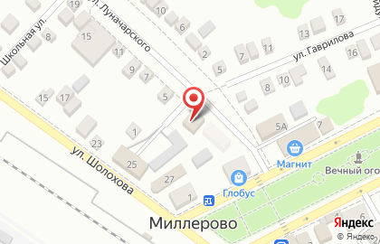 Общественная организация Всероссийское общество слепых, общественная организация на улице Луначарского на карте