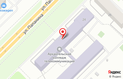 Архангельский колледж телекоммуникаций на карте