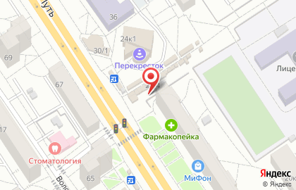 Продовольственный магазин на улице Красный Путь на карте