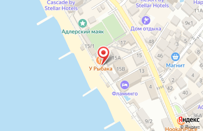 Кафе У Рыбака на улице Просвещения на карте