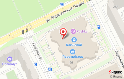 Сеть офф-прайс магазинов Familia на улице Борисовские Пруды на карте