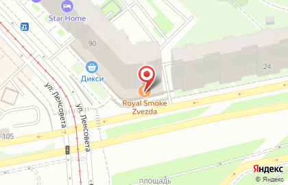 Лаундж-бар Royal Smoke в Московском районе на карте