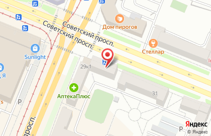 Академия слуха на Советском проспекте на карте