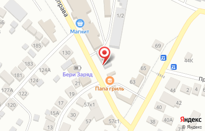 Продовольственный магазин в Ленинском районе на карте