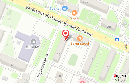 Цветочный магазин в Брянске на карте