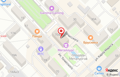 Кинотеатр Металлург на карте