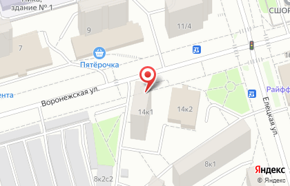 Таир в Южном Орехово-Борисово на карте