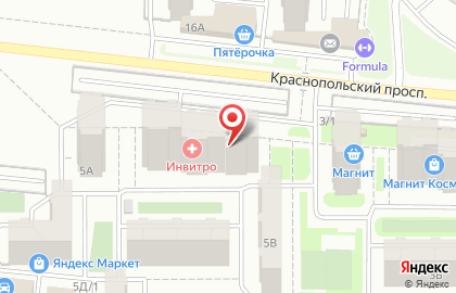 Магазин автозапчастей для отечественных автомобилей и иномарок Автомагазин44 на Краснопольском проспекте на карте
